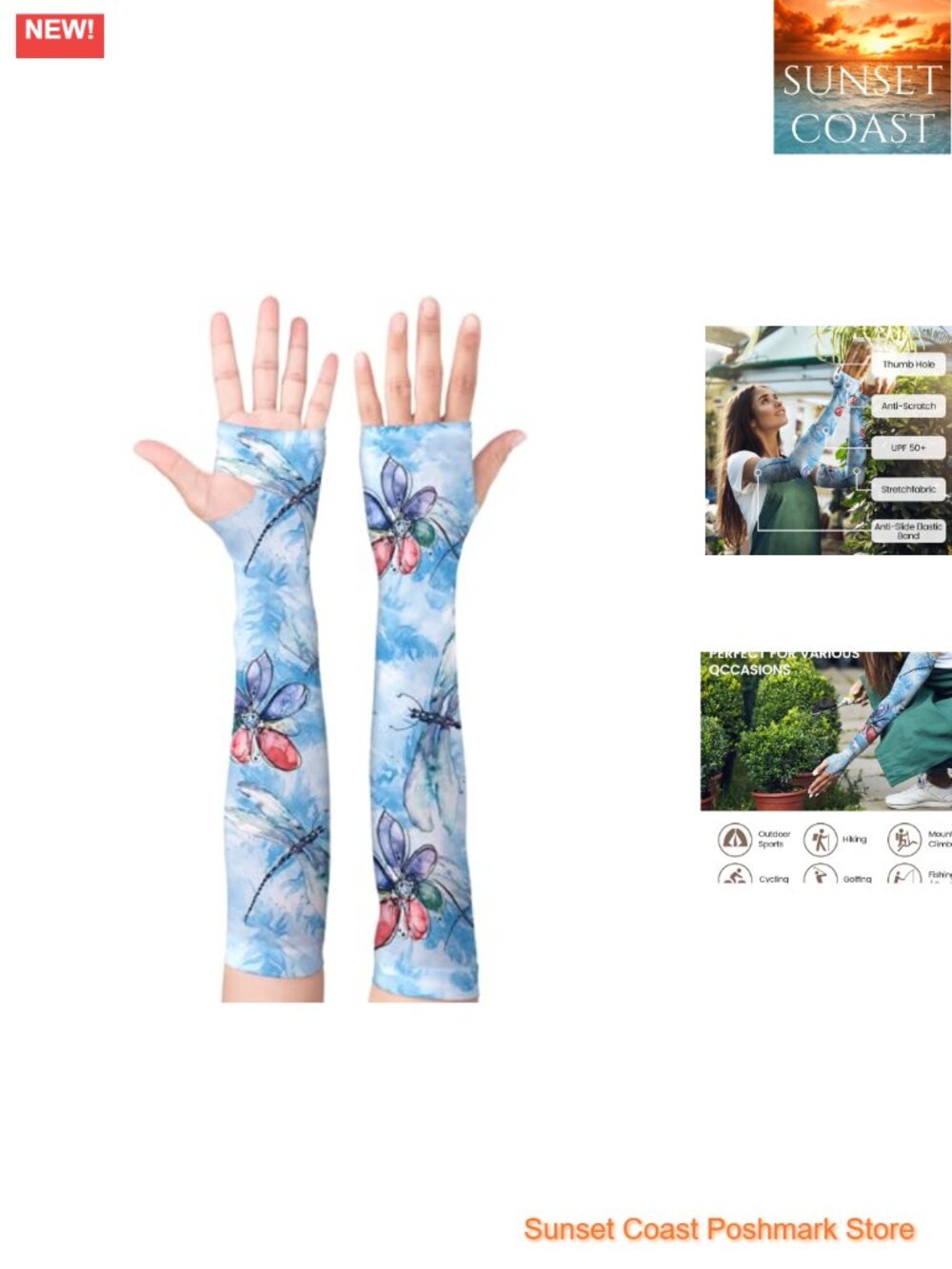 Sun Protection Cooling Arm Sleeves for Women Gardening UV Sleeves